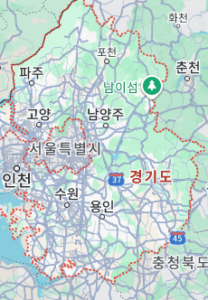 경기도 지도 크게 보기 고화질 사이트