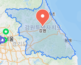 강원특별자치도 지도 크게 보기 고화질 사이트